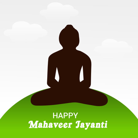 Vector illustration Of a Background  for Mahaveer Jayanti Celebration.の写真素材