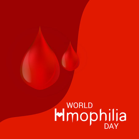 Vector illustration of a Background for World Hemophilia Day.の写真素材