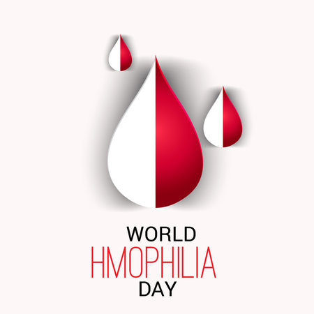 Vector illustration of a Background for World Hemophilia Day.の写真素材