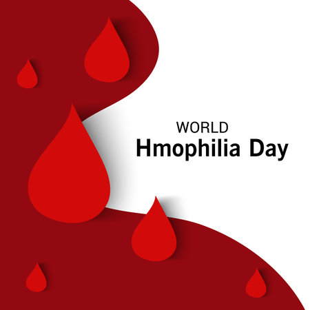Vector illustration of a Background for World Hemophilia Day.の写真素材