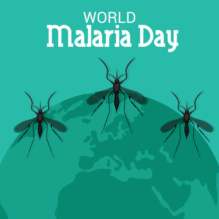 Vector illustration of a Background for World Malaria Day.の写真素材