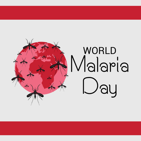 Vector illustration of a Background for World Malaria Day.の写真素材