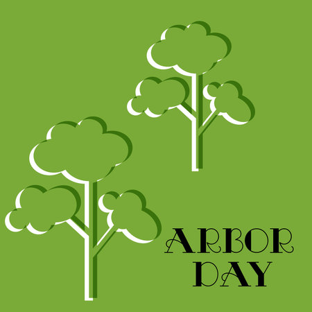 Vector illustration of a Background for Arbor Day.の写真素材