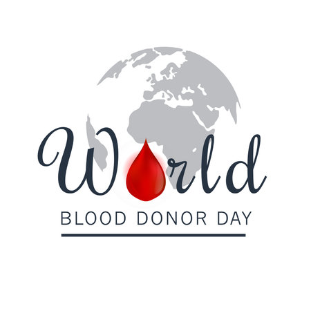 Vector illustration of a Background for World Blood Donor Day.の写真素材