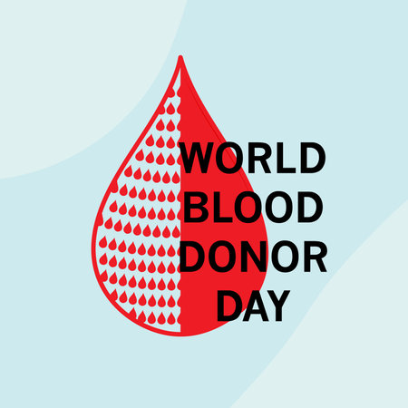 Vector illustration of a Background for World Blood Donor Day.の写真素材