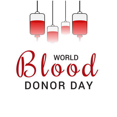 Vector illustration of a Background for World Blood Donor Day.の写真素材
