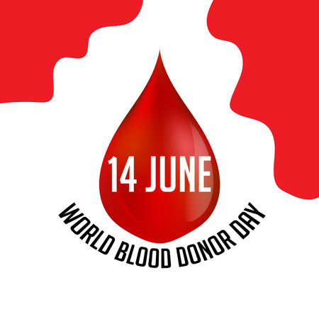 Vector illustration of a Background for World Blood Donor Day.の写真素材