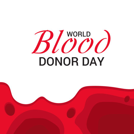 Vector illustration of a Background for World Blood Donor Day.の写真素材