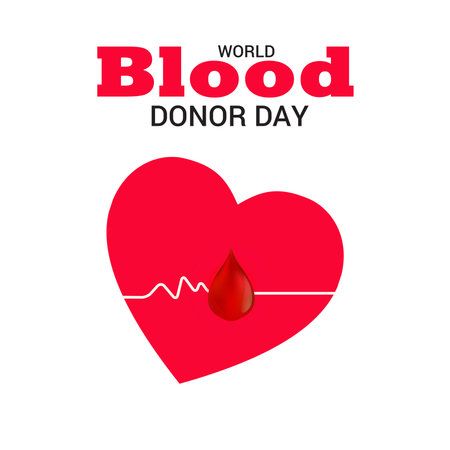 Vector illustration of a Background for World Blood Donor Day.の写真素材
