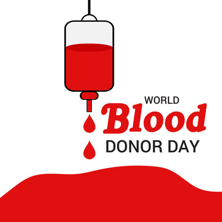 Vector illustration of a Background for World Blood Donor Day.の写真素材