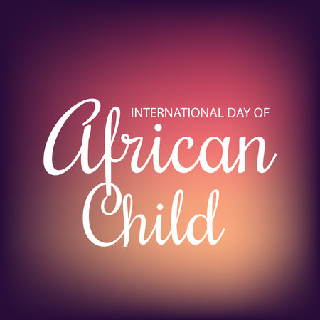 Vector illustration of a Background for International Day Of African Child.の写真素材