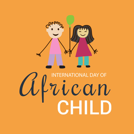 Vector illustration of a Background for International Day Of African Child.の写真素材