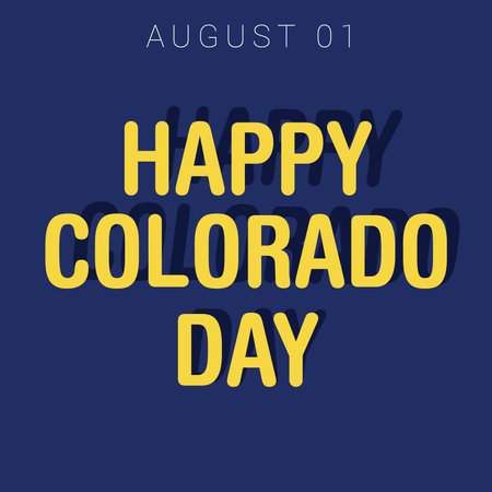 Vector illustration of a Background for Happy Colorado Day.のイラスト素材