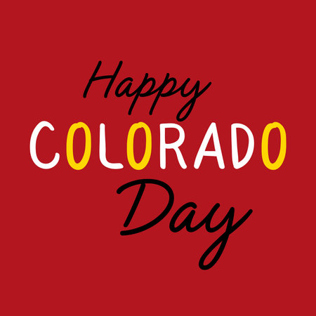 Vector illustration of a Background for Happy Colorado Day.のイラスト素材