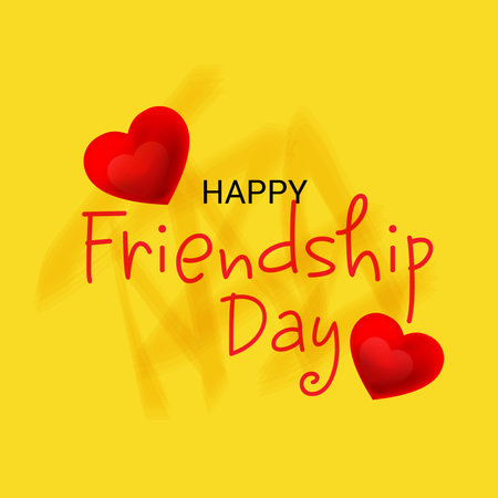 Vector illustration of a Background for Happy Friendship Day.のイラスト素材
