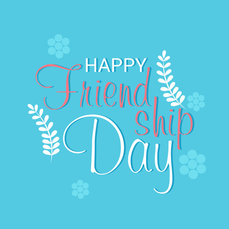 Vector illustration of a Background for Happy Friendship Day.のイラスト素材