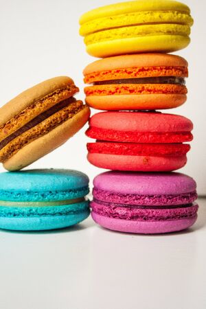 Food photo. Macaron cake. Multicoloredの写真素材
