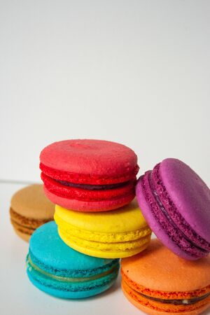 Food photo. Macaron cake. Multicoloredの写真素材