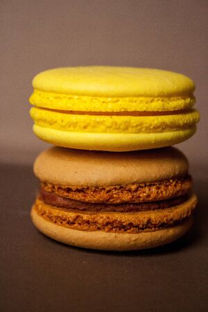 Food photo. Macaron cake. Multicoloredの写真素材