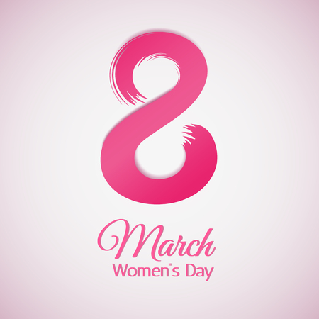 8 March, International Women's Day. Greetting cardのイラスト素材
