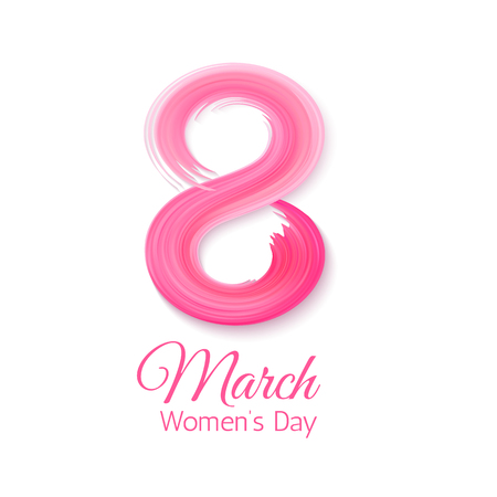 8 March, International Women's Day. Greetting cardのイラスト素材