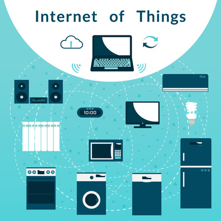 IOT. Internet of Things.  Innovative technology.のイラスト素材