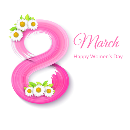 8 March, International Womens Day. Greeting cardのイラスト素材
