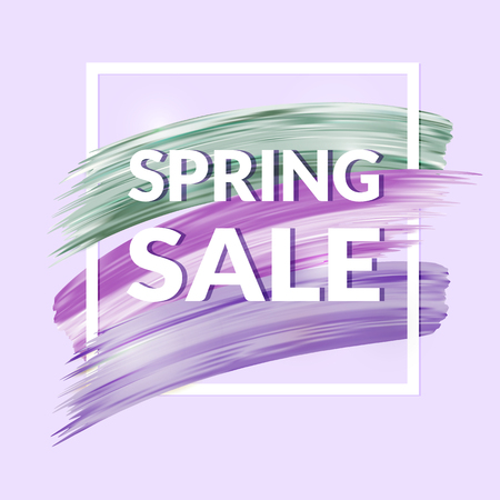 Sale Banner in lilac colorsのイラスト素材