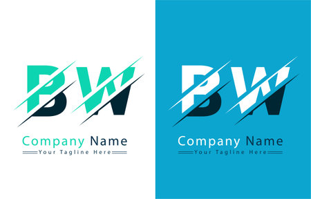 BW Letter Logo Vector Design Template Elementsのイラスト素材