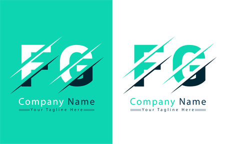 FG Letter Logo Vector Design Concept Elementsのイラスト素材