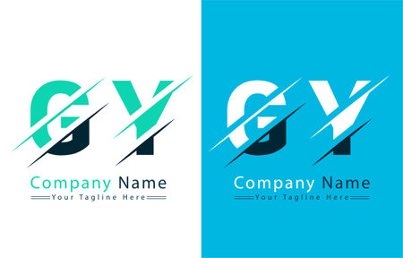 GY Letter Logo Design Concept. Vector Logo Illustrationのイラスト素材