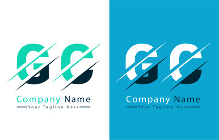 GC Letter Logo Design Template. Vector Logo Illustrationのイラスト素材
