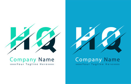 HQ Letter Logo Vector Design Template Elementsのイラスト素材