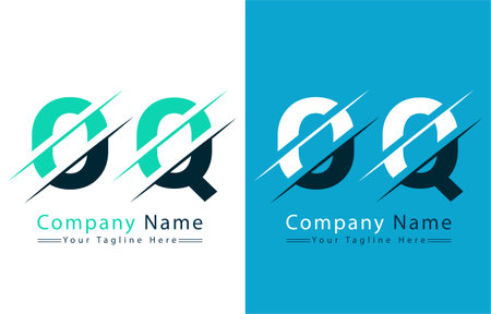 OQ Letter Logo Vector Design Concept Elementsのイラスト素材