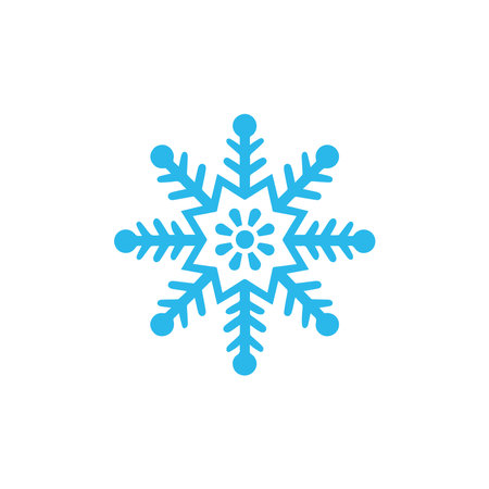 Snow icon on white background. Vector illustration in trendy flat styleのイラスト素材