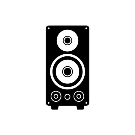 Speaker icon. Black Speaker icon on white background. Vector illustrationのイラスト素材