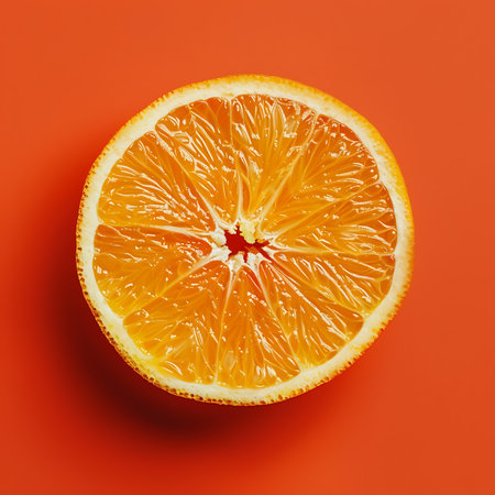 A group of orange slices backgroundの素材