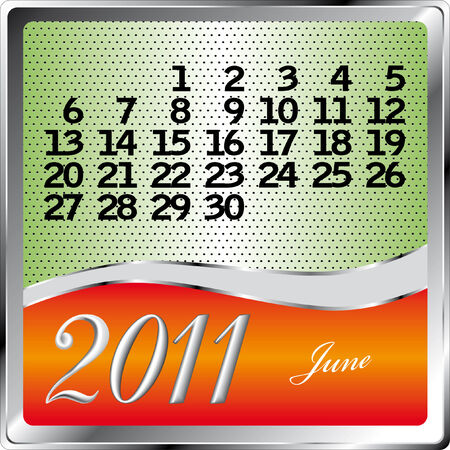Calendar 2011のイラスト素材