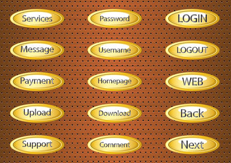 buttonsのイラスト素材