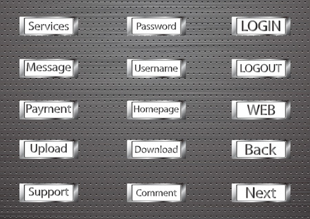 buttonsのイラスト素材