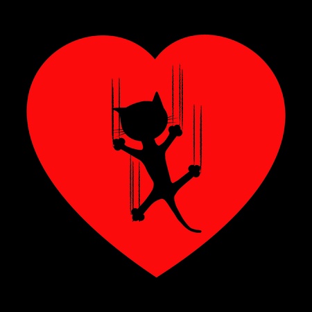Black catのイラスト素材