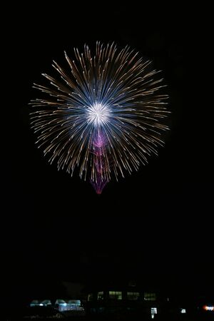 "Fireworks of The Omagari", Daisen City, Akita Prefectureの写真素材