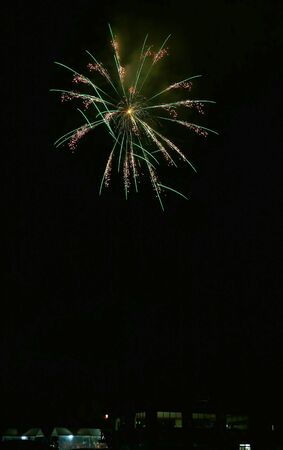 "Fireworks of The Omagari", Daisen City, Akita Prefectureの写真素材