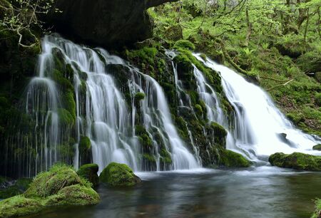 ãã" Mototaki Underflowing Water ", Nikaho City, Akita Prefectureの写真素材