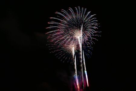 ã"Fireworks of The Omagari", Daisen City, Akita Prefectureの写真素材