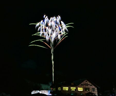 "Fireworks of The Omagari", Daisen City, Akita Prefecture Japanの写真素材