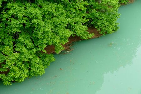 Lake Shusen (Yoroibata Dam Lake) Senboku City, Akita Prefecture Japanの写真素材
