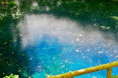 "Aoike of Juni Lake", Fukaura Town, Aomori Prefecture Japanの写真素材