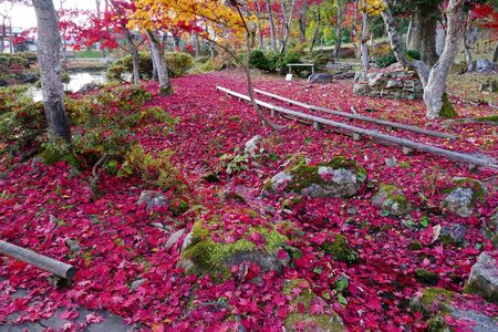 Former Ikeda Family Japanese Garden , Akita, Japanの写真素材