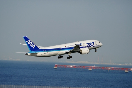 "B787" Haneda Airportのeditorial素材